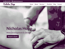 Tablet Screenshot of nicholashopp.com